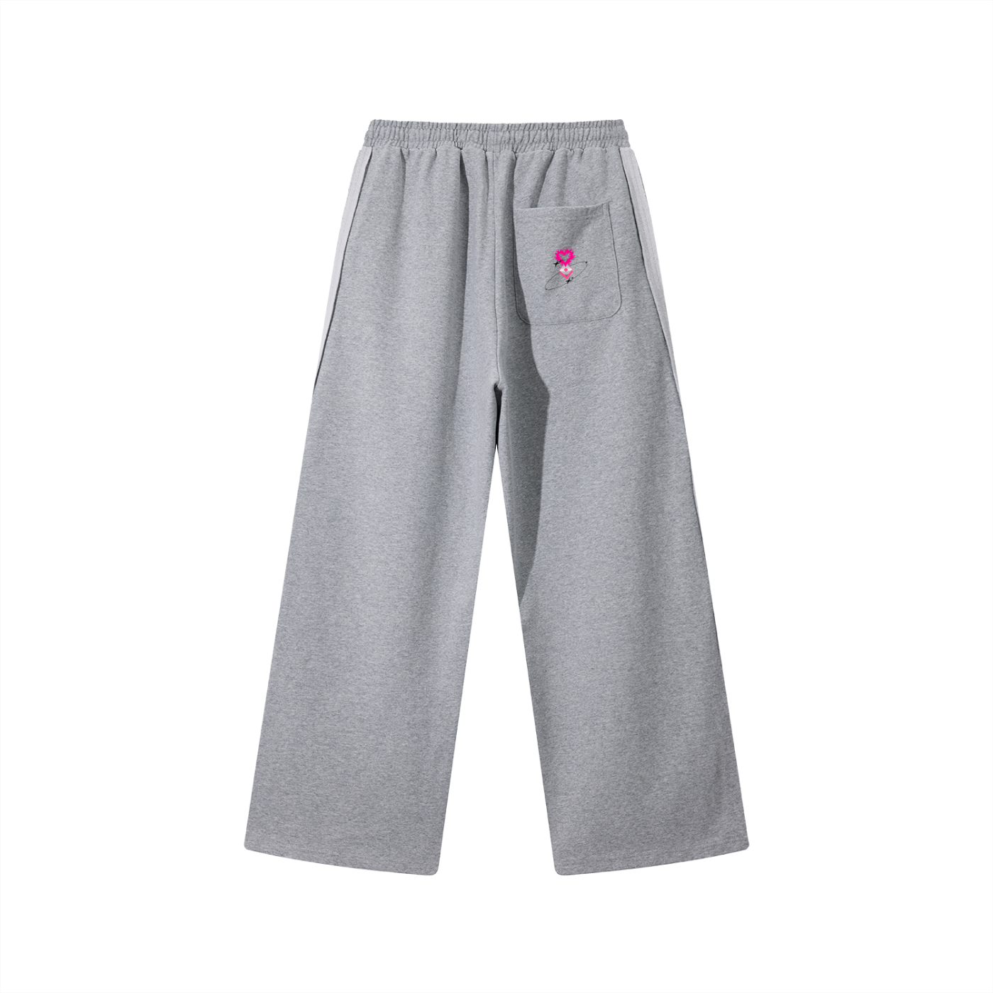 Contrast Tape Straight-Leg Sweatpants